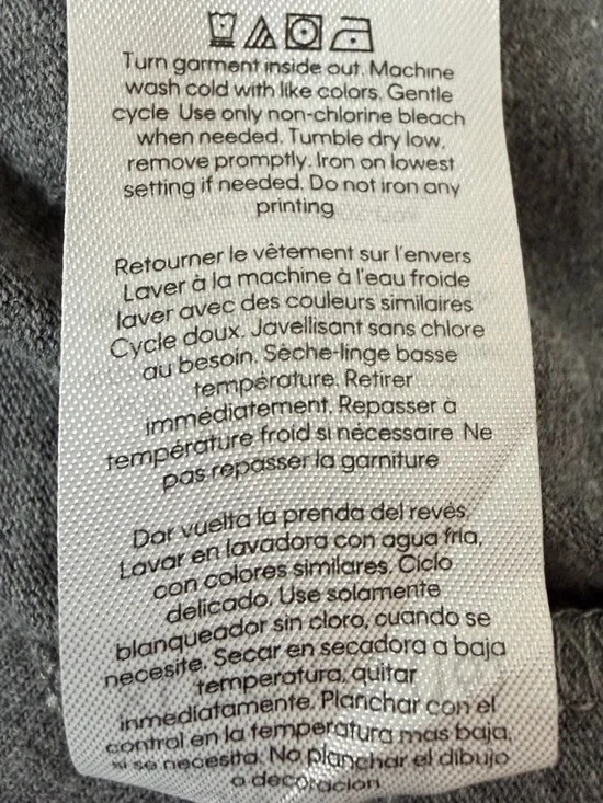 Calvin Klein Performance Gray Hooded Sweatshirt Dress CK Logo Girl XL/16 Pockets - Picture 13 of 16